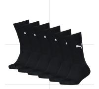 PUMA Kinder Socken 6er Pack - Easy Rider, ECOM, einfarbig, Logo Schwarz 35-38