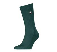 Socken PUMA "PUMA UNISEX CHUNKY CREW SOCK", Damen, Gr. 39-42, dunkelgrün, Obermaterial: 77% Baumwolle, 19% Polyester, 3% Elasthan, 1% Polyamid, Socken Socken (12948337-39) dunkelgrün