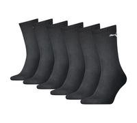 Socken PUMA "PUMA UNISEX CREW SOCK 6P ECOM", Herren, Gr. 39-42, schwarz, Baumwollmischung, Socken Socken, Cat-Logo, Frottee-Sohle, Ripp-Bündchen (86041129-39) schwarz