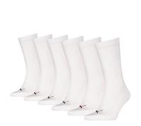 Socken PUMA "PUMA UNISEX CUSHIONED NEXT CREW 6P ECOM", Herren, Gr. 35-38, weiß (weiß, colorot logos), Baumwollmischung, Socken Socken, mit Logoschriftzug an der Rückseite (21919402-35) weiß, colorot l