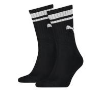 Socken PUMA "PUMA UNISEX HERITAGE CREW SOCK", Herren, Gr. 43-46, schwarz, Baumwollmischung, normal, Socken, Komfort-Passform, gepolsterte Sohle (29313243-43) schwarz