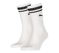 Socken PUMA "PUMA UNISEX HERITAGE CREW SOCK", Herren, Gr. 35-38, weiß, Baumwollmischung, normal, Socken Socken, Komfort-Passform, gepolsterte Sohle (11282615-35) weiß