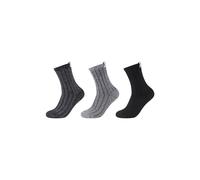Socken S.OLIVER "3er Pack", Herren, Gr. 39-42, schwarz, 98% Polyester, 2% Elasthan, gestreift, Socken Socken (88796355-39) schwarz