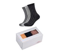 s.Oliver Unisex Sockenbox 3er Pack 35/38 anthracite melange