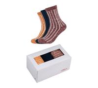 Socken S.OLIVER "3er Pack", Herren, Gr. 39-42, rot (syrah), 69% Polyester, 29% Polyester, 2% Elasthan, meliert, Socken Socken (38951562-39) syrah