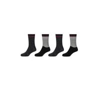 Socken S.OLIVER "Socken 4er Pack", Damen, Gr. 35-38, schwarz, 80% Polyester, 18% metallisierte Fasern, 2% Elasthan, glänzend, Socken Socken (68075249-35) schwarz