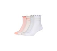Socken S.OLIVER "4er Pack", Damen, Gr. 35-38, weiß, powder puff, 70% Baumwolle, 28% Polyester, 2% Elasthan, uni, Socken Socken (23657760-35) weiß, powder puff