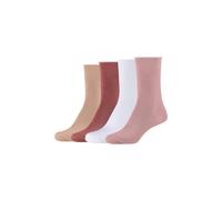 Socken S.OLIVER "Socken 4er Pack" Gr. 39/42, rosa (mellow rose) Damen Socken (52266461-39) mellow rose