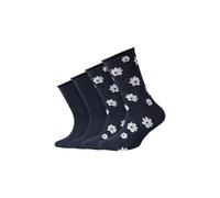 Socken S.OLIVER "4er Pack", Mädchen, Gr. 27-30, blau, 70% Viskose, 28% Polyamid, 2% Elasthan, Socken Socken (35638532-27) blau