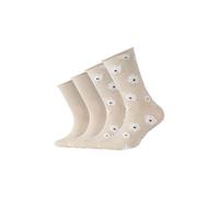 4er Pack s.Oliver Silky Touch Flower Ankle Socken Kinder 1101 - birch 27-30