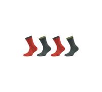 Socken S.OLIVER "4er Pack", Mädchen, Gr. 31-34, braun (sea pine), 66% Baumwolle, 28% Polyester, 5% Elastodien, 1% Elasthan, Socken Socken (61752866-31) sea pine