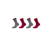 Socken S.OLIVER "Socken 4er Pack", Damen, Gr. 35-38, rot (biking rot), 66% Baumwolle, 28% Polyester, 5% Elastodien, 1% Elasthan, Socken Socken (51697519-35) biking rot