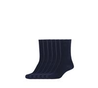 Socken S.OLIVER "6er Pack", Damen, Gr. 35-38, blau (navy), 78% Baumwolle, 20% Polyamid, 2% Elasthan, uni, Socken Socken (30245608-35) navy