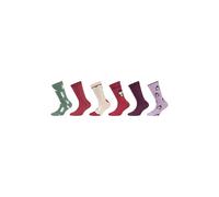 Socken S.OLIVER "6er Pack", Mädchen, Gr. 31-34, orchid bloom, 63% Baumwolle, 35% Polyamid, 2% Elasthan, gemustert, Socken Socken, 6er Pack aus OCS zertifizierter Bio-Baumwolle (14181400-31) orchid blo