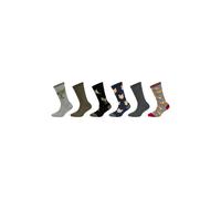 Socken S.OLIVER "6er Pack", Mädchen, Gr. 31-34, schwarz, 63% Baumwolle, 35% Polyamid, 2% Elasthan, gemustert, Socken Socken, 6er Pack aus OCS zertifizierter Bio-Baumwolle (48536310-31) schwarz