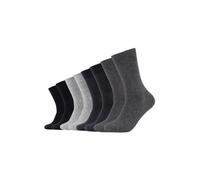 8er Pack s.Oliver Essentials Gekämmte Baumwolle Crew Socken 9997 - black mix 35-38