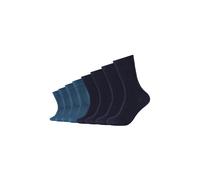 Socken S.OLIVER "8er Pack", Herren, Gr. 39-42, blau (navy), 70% Baumwolle, 27% Polyester, 2% Elasthan, 1% Polyamid, uni, Socken Socken (67804511-39) navy