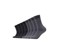 Socken S.OLIVER "8er Pack", Herren, Gr. 43-46, grau, 70% Baumwolle, 27% Polyester, 2% Elasthan, 1% Polyamid, uni, Socken Socken (20294709-43) grau