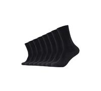 Socken S.OLIVER "essentials", Damen, Gr. 43-46, schwarz, Baumwollmischung, unifarben, normal, Socken Socken, mit weichem Bund (99287463-43) schwarz