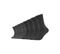 Socken S.OLIVER "essentials", Damen, Gr. 39-42, grau, Baumwollmischung, unifarben, normal, Socken Socken, mit weichem Bund (48500462-39) grau