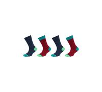 Socken S.OLIVER "4er Pack", Mädchen, Gr. 35-38, rot (biking rot), 88% Baumwolle, 11% Polyamid, 1% Elasthan, Socken Socken (27997124-35) biking rot