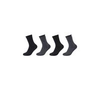 4er Pack s.Oliver Cosy Sustainable Rib Crew Socken 9999 - black 39-42