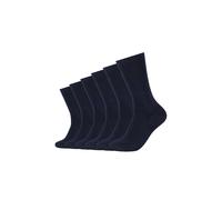 Socken S.OLIVER "Socken 6er Pack", Damen, Gr. 39/42, blau (navy), 80% Baumwolle, 17% Polyamid, 3% Elasthan, uni, Socken (29788614-39) navy