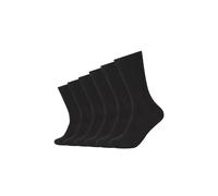 Socken S.OLIVER "Socken 6er Pack", Damen, Gr. 39/42, schwarz, 80% Baumwolle, 17% Polyamid, 3% Elasthan, uni, Socken Socken (75493008-39) schwarz