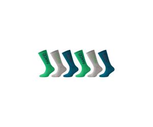 Socken S.OLIVER "Socken 6er Pack", Mädchen, Gr. 27/30, bunt (barrier reef), 75% Baumwolle 23% Polyester 2% Elasthan, Socken Socken (52973350-27) barrier reef