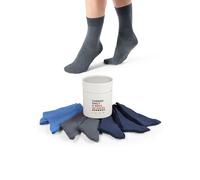 Socken S.OLIVER "Sockenbox 7er Pack", Damen, Gr. 39-42, blau (blau mix), 50% Baumwolle, 47% Polyester, 3% Andere Fasern, uni, Socken Socken (30687954-39) blau mix