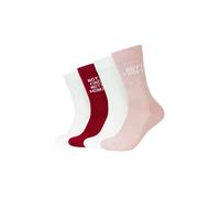 Socken S.OLIVER "Tennissocken 4er Pack", Damen, Gr. 39/42, adobe rose, 66% Baumwolle, 28% Polyester, 5% Elastodien, 1% Elasthan, gemustert, Socken Socken (77267215-39) adobe rose