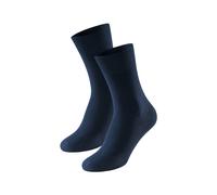 Socken SCHIESSER "95/5", Damen, Gr. 43-46, 804, blau, Obermaterial: 98% Baumwolle, 2% Elasthan, Socken Socken, verstärkter Zehen- und Fersenbereich, Cotton-Mix, formstabil (24207067-43) 804, blau