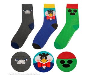 Socken Set: Brawl Stars Spike, Crow & Mr. P (3 Paar)