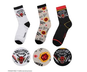 Socken Set: Stranger Things Hellfire Club (3 Paar)