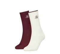 Socken TOMMY HILFIGER, Damen, Gr. 35-38, bunt (sanftes weiß), Obermaterial: 62% Baumwolle, 28% Polyamid, 9% sonstige Fasern, 1% Elasthan, Socken Socken (42864637-35) sanftes weiß