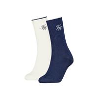 Socken TOMMY HILFIGER, Damen, Gr. 39-42, blau (navy), Obermaterial: 62% Baumwolle, 28% Polyamid, 9% sonstige Fasern, 1% Elasthan, Socken Socken (10946712-39) navy