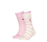 Socken TOMMY HILFIGER "TH KIDS SOCK BRETON STRIPE", Mädchen, Gr. 27-30, rosa (pink), Baumwollmischung, normal, Socken Socken (17588145-27) pink