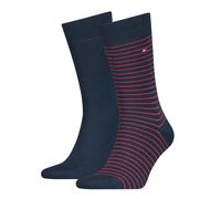 Socken TOMMY HILFIGER "TH MEN SMALL STRIPE SOCK 2P", Jungen, Gr. 43-46, tommy original, Baumwollmischung, Elasthan, Polyamid, normal, Socken Socken, Tommy Hilfiger-Branding (75555144-43) tommy origina