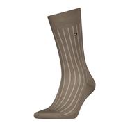 Socken TOMMY HILFIGER "TH MEN SOCK 1P PREMIUM RIB FIL D ECOSSE", Damen, Gr. 41-42, beige (taupe), Obermaterial: 67% Baumwolle, 32% Polyamid, 1% sonstige Fasern, Socken Socken (86935761-41) taupe