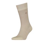 Socken TOMMY HILFIGER "TH MEN SOCK 1P PREMIUM WOOL", Damen, Gr. 41-42, beige (light beige melange), Obermaterial: 70% Wolle, 19% Baumwolle, 9% sonstige Fasern, 2% Elasthan, Socken Socken (27833818-41)