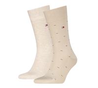 Socken TOMMY HILFIGER "TH MEN SOCK 2P MICRO PATTERN", Herren, Gr. 39-42, sand, Baumwollmischung, Socken Socken (56860817-39) sand