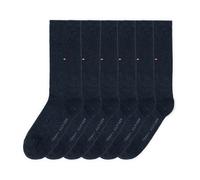 Socken TOMMY HILFIGER "TH MEN SOCK 6P ECOM", Herren, Gr. 47-49, blau (jeans), Baumwollmischung, elastisch, Socken Socken, Gekämmte Baumwolle, atmungsaktiv, druckfreier Bund (28844448-47) jeans