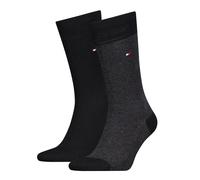 Socken TOMMY HILFIGER "TH MEN SOCK BIRDSEYE", Herren, Gr. 39-42, schwarz-weiß (schwarz), Baumwollmischung, normal, Socken Socken (18267855-39) schwarz