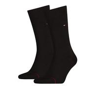 Socken TOMMY HILFIGER "TH MEN SOCK CLASSIC 2P", Herren, Gr. 43-46, kensington braun, Baumwollmischung, normal, Socken Socken, Mit eingestricktem Flag-Logo (91584936-43) kensington braun