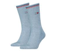 TOMMY HILFIGER Unisex Sportsocken, 2er Pack - UNI Iconic Sock, Tennissocken Hellblau 35-38