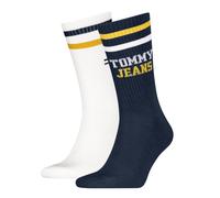 Socken TOMMY HILFIGER "TH UNI TJ SOCK 2P SPORT", Damen, Gr. 39-42, blau (navy), Obermaterial: 71% Baumwolle, 28% Polyamid, 1% Elasthan, Socken Socken (31154412-39) navy