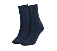 2er Tommy Hilfiger Damen klassische Socken Stümpfe 39-42 THD jeans