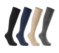 sockenkauf24 1 | 2 | 4 Paar Stützstrümpfe Reisestrümpfe Kompressionsstrümpfe Damen & Herren Stützkniestrümpfe 41900 WP (35-38 | 1 Paar, Jeans)