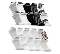 sockenkauf24 10 Paar Damen Sneaker Socken Mehrfarbig Streifen Punkte Herzen Maritim Baumwolle 36844/1+36844/2 WP (39-42)