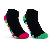 sockenkauf24 2 | 4 | 6 Paar Damen THERMO Socken Innenfrottee warme Wintersocken Umschlagsocken Bunte Ringel 12792 WP (2 Paar 35-38)